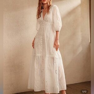 Elegant White Maxi Dress